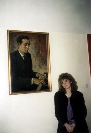 Στη Μουσική Ακαδημία της Βιέννης, 1989.