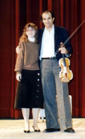  Με τον διάσημο Αμερικανό βιολιστή Erick Friedman.